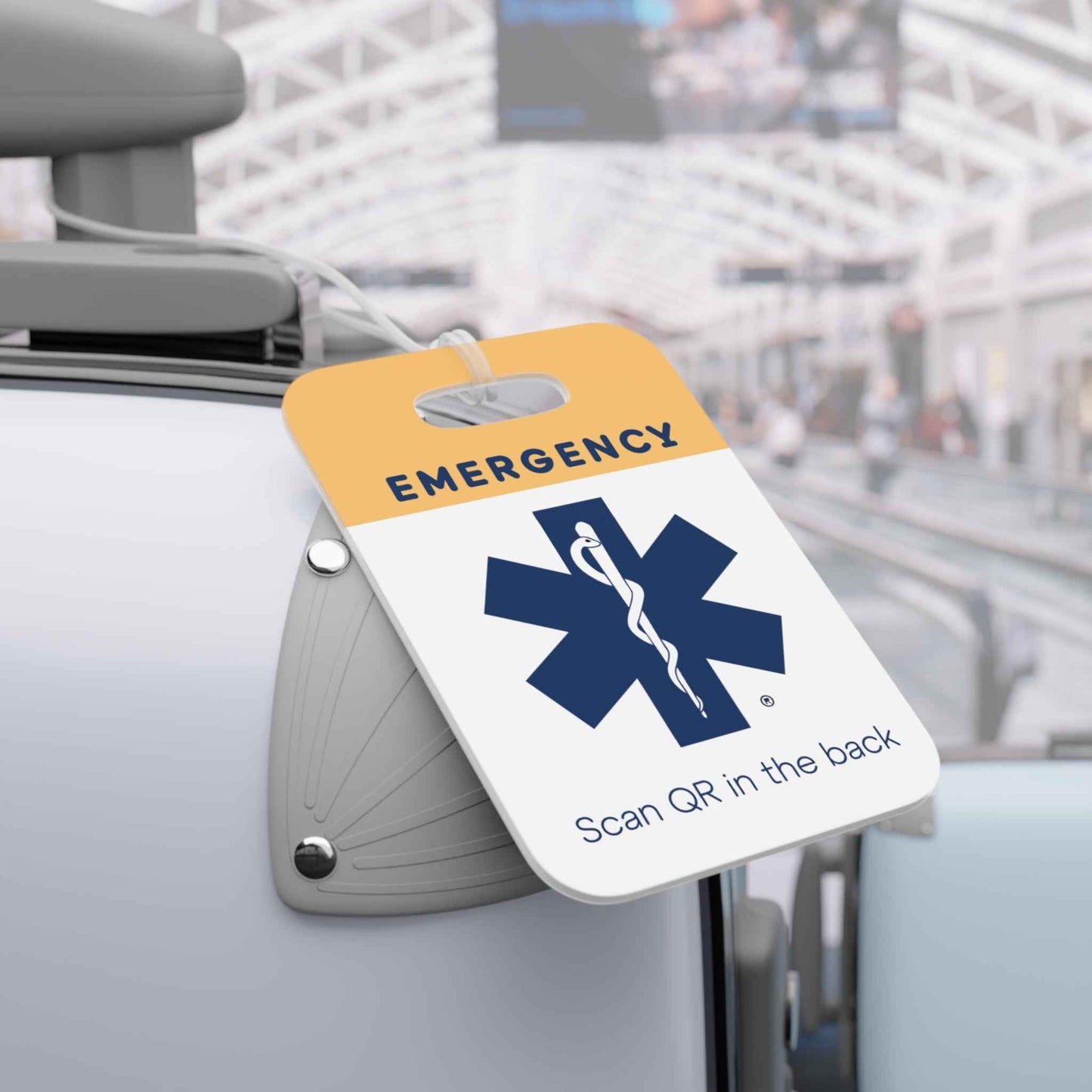 Emergency Contact Connect Tag - Large