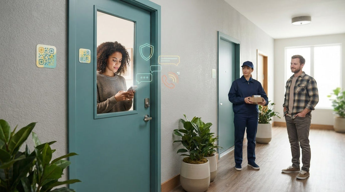 QR Code for Apartment Door: Private Resident Messaging