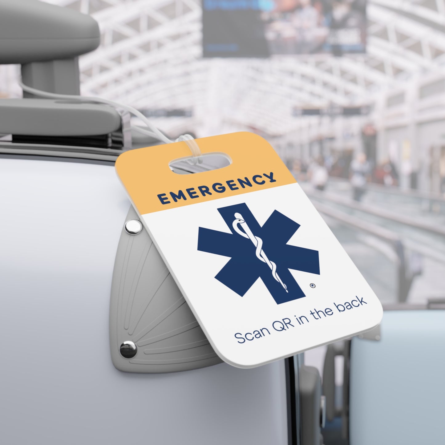 Emergency Contact Connect Tag - Large