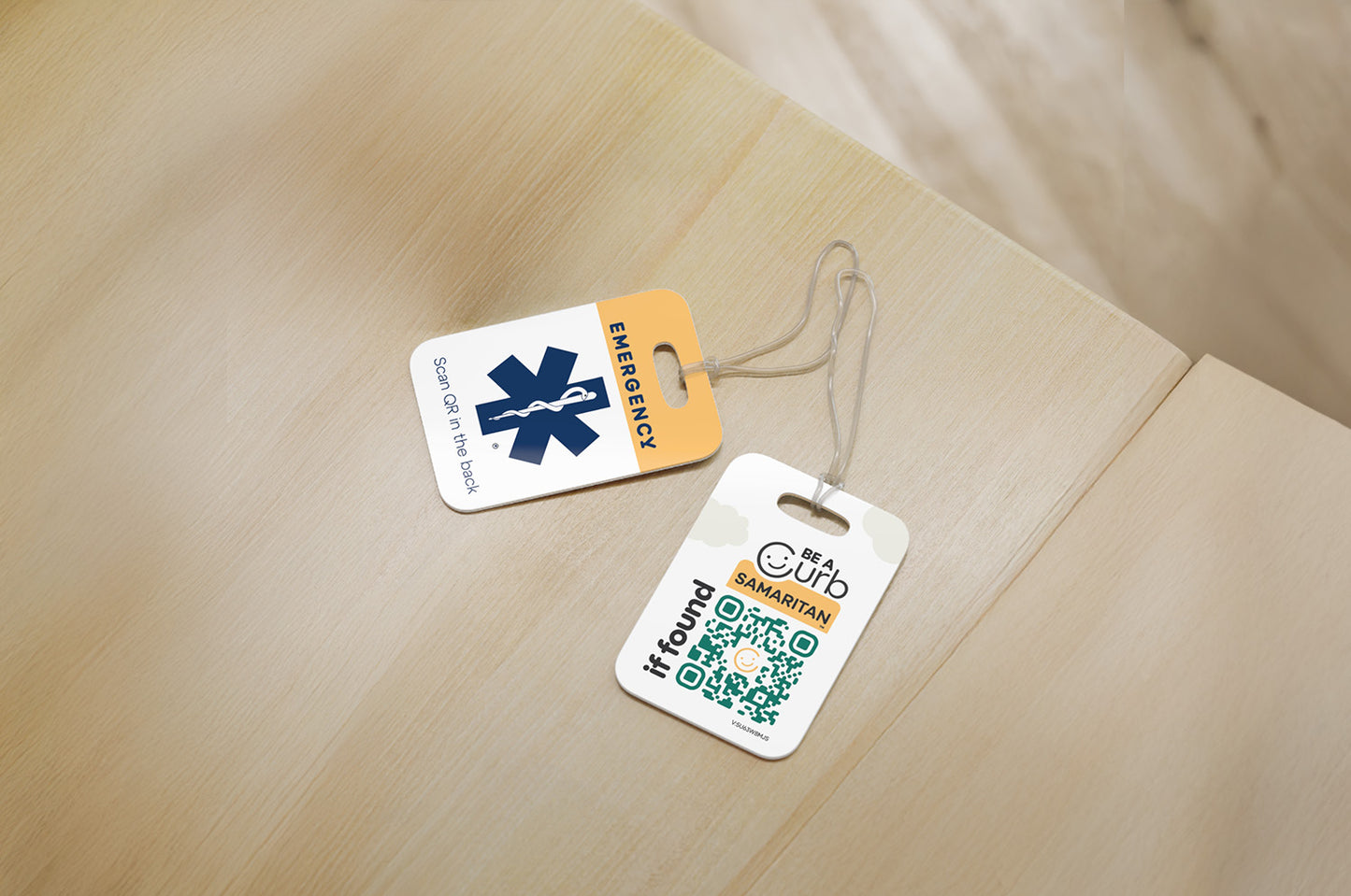 Emergency Contact Connect Tag - Large
