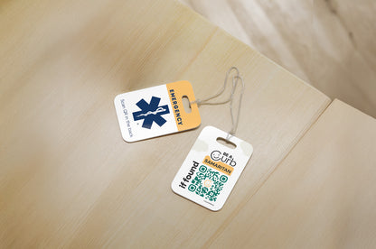 Emergency Contact Connect Tag - Large