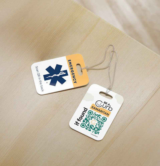 Emergency Contact Connect Tag - Large