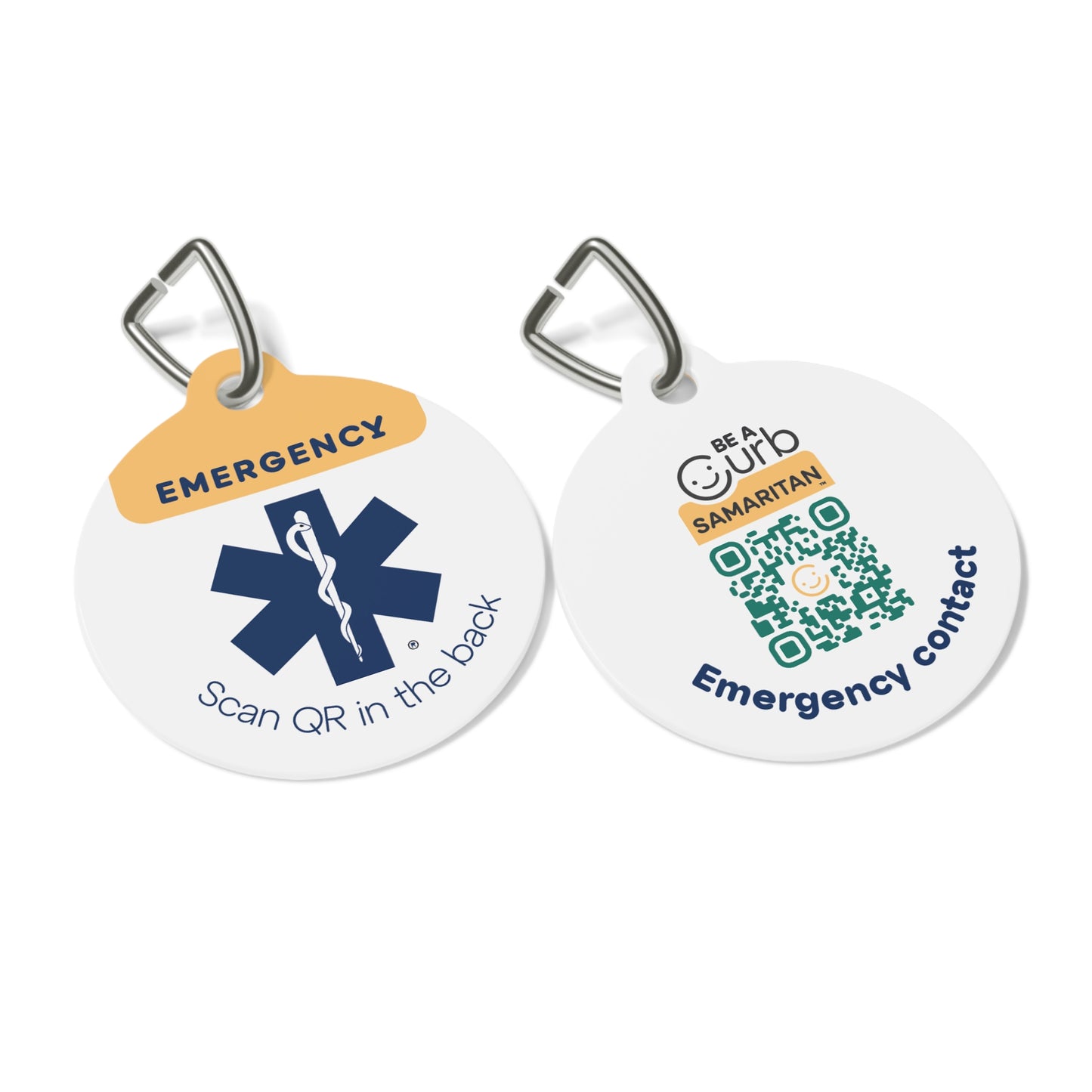 Emergency Contact Connect Tag - Small