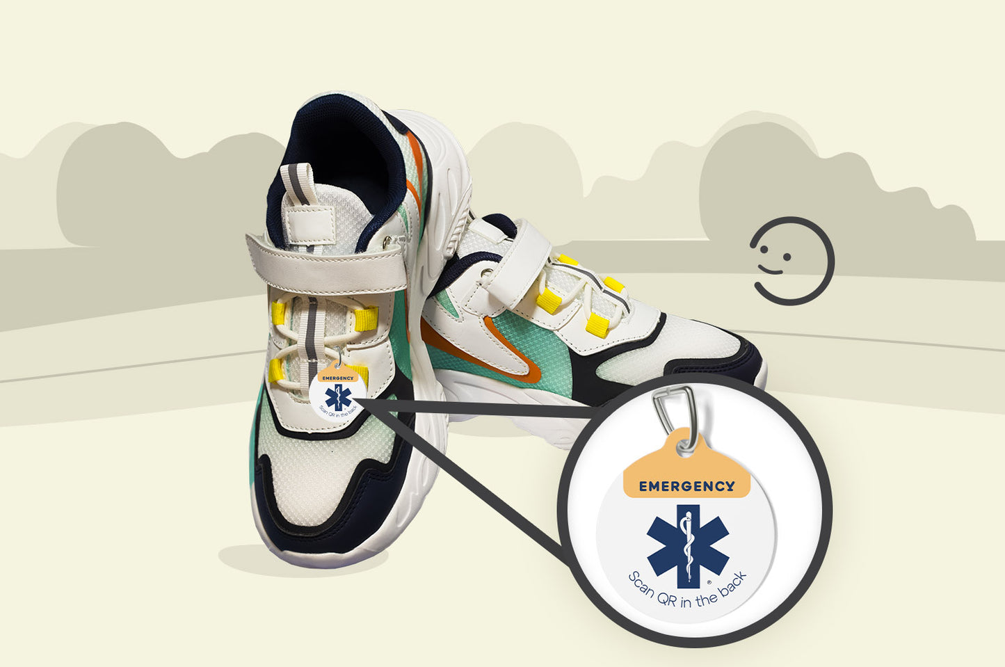 Emergency Contact Connect Tag - Small